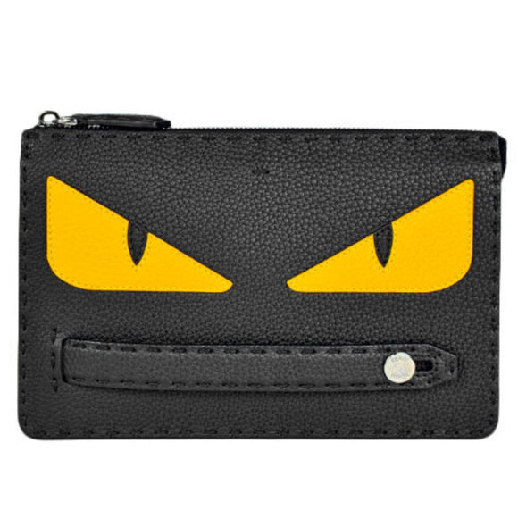 FENDI Black Leather Clutch Bag - Picture 1 of 9
